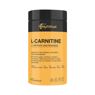 MyFitFuel L-Carnitine L-Tartrate (Micronized) 1500mg Capsule