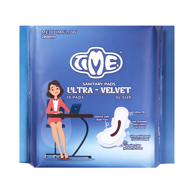 Time Ultra Velvet Sanitary Pads XL