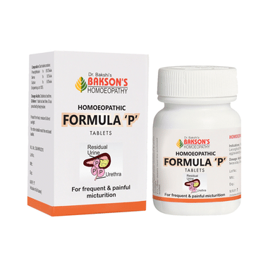 Bakson's Homoeopathy Homoeopathic Formula P Tablet