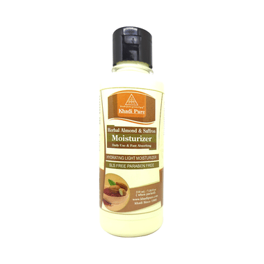 Khadi Pure Herbal Almond & Saffron Moisturizer With Sheabutter Paraben Free