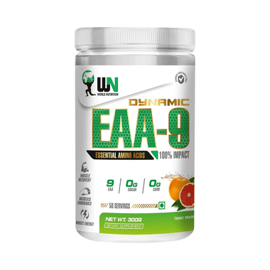 WN World Nutrition Dynamic EAA 9 Essential Amino Acids Powder Tangy Orange