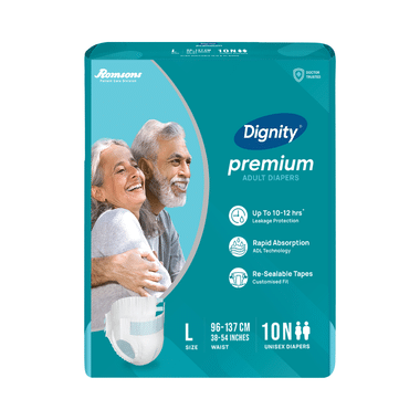 Dignity Premium Adult Unisex Diaper | Size Large