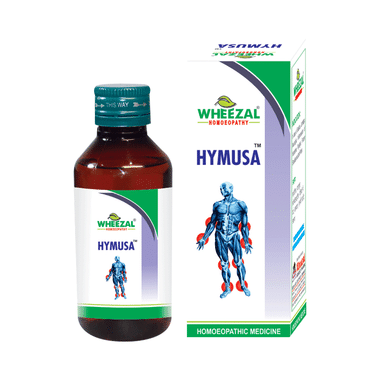 Wheezal Hymusa Syrup With Wheezal Relievo Pain Killer Oil Free