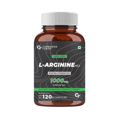 Carbamide Forte L-Arginine HCL 1000mg | Capsule For Endurance, Energy & Power