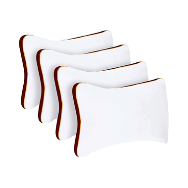 Sleepsia Microfiber Bed Pillow For Sleeping Red