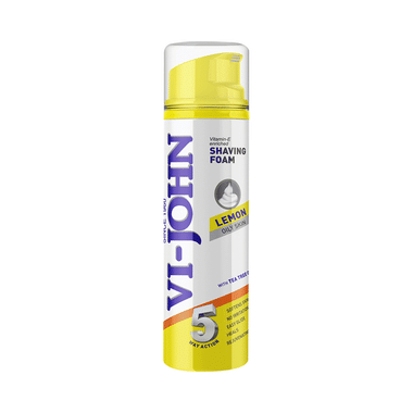 Vi-John Lemon Oily Skin Vitamin E Enriched 5 Way Action Shaving Foam for Men