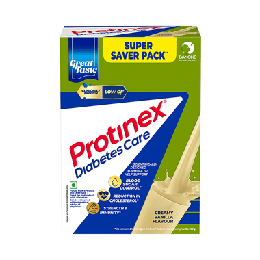 Protinex Diabetes Care Powder | 59% less post meal sugar spikes from day 1 | High protein | High fibre & Clinically proven low GI formula (500gm Each) Creamy Vanilla