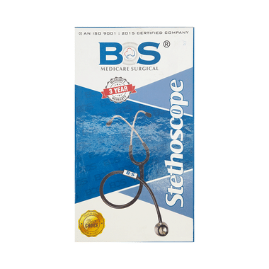 Bos Medicare Surgical Stethoscope Single Tone Black