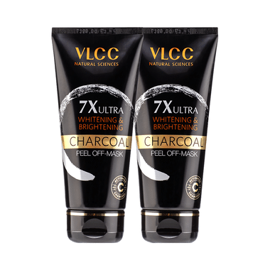 VLCC Wellscience 7X Ultra Whitening Brightening Peel Off-Mask (100gm Each) Charcoal