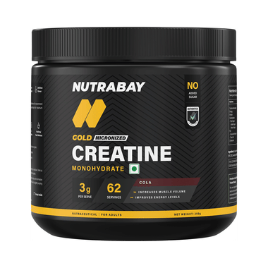 Nutrabay Gold Micronized Creatine Monohydrate Powder Cola