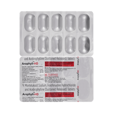 Arophyll HD 10mg/120mg/200mg Tablet