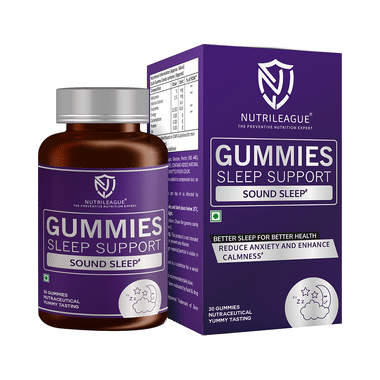 Nutrileague Sleep Square Gummies, Non-Drowsy Sleep Aid