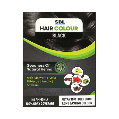 SBL Hair Colour 12 Sachets Black