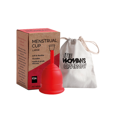 The Woman's Company Red Large Menstrual Cup