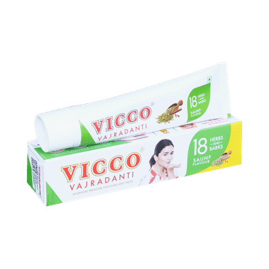 Vicco Vajradanti Ayurvedic Medicine For Healthy Gums And Teeth | Saunf