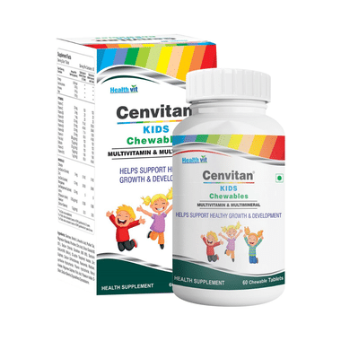 HealthVit Cenvitan Kids Multivitamin & Multimineral Chewable Tablet