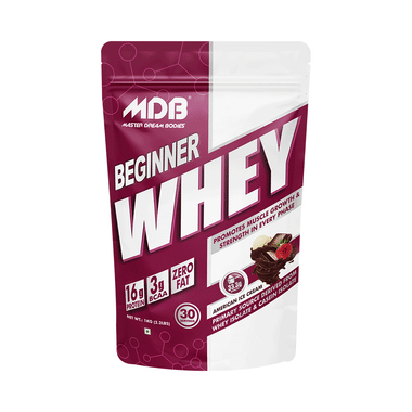 MDB Master Dream Bodies Beginner Protein 16g Whey Isolate American Ice Cream