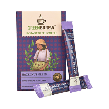 GreenBrrew Green Coffee Sachet (3gm Each) Hazelnut Green