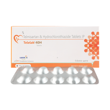 Telelak H 40mg/12.5mg Tablet