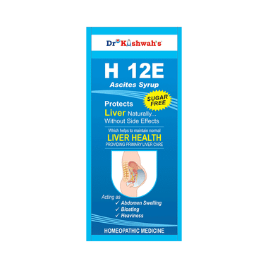 Dr Kushwah's H 12E Ascites Syrup Sugar Free