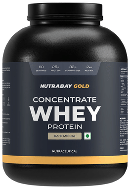 Nutrabay Gold Concentrate Whey Protein Powder Cafe Mocha
