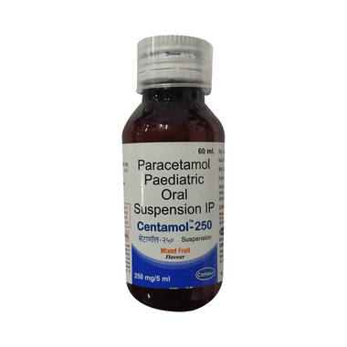 Centamol 250mg/5ml Suspension Mixed Fruit
