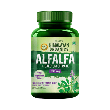 Vlado's Himalayan Organics Alfalfa + Calcium Citrate Vegetarian Tablet