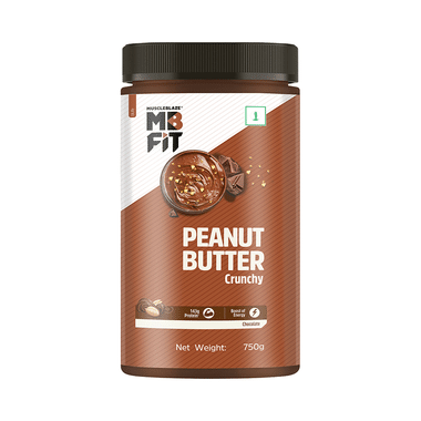 MuscleBlaze MB Fit Chocolate Peanut with High Protein & Fibre | Butter Crunchy