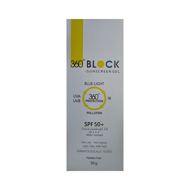 360° Block Sunscreen Gel SPF 50+ PA+++ | 360° UVA/UVB & IR Protection