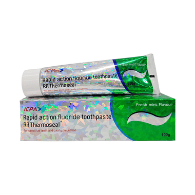RA Thermoseal Rapid Action Fluoride Toothpaste | For Sensitive Teeth & Cavity | Flavour Fresh Mint