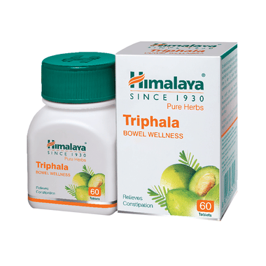 Himalaya Wellness Pure Herbs Triphala Bowel Wellness Tablet | For Constipation & Stomach Care