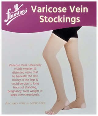 Flamingo Varicose Vein Stockings Large: Buy box of 1.0 Pair of Stockings at best  price in India