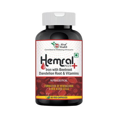 Hiral Health Hemral Plus Veg Capsule (60 Each)