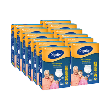 Dignity Overnight Pull-Ups Diaper (10 Each) L-XL