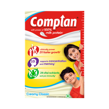 Complan Nutrition Drink Powder For Children | Nutrition Drink For Kids With Protein & 34 Vital Nutrients | Creamy Classic