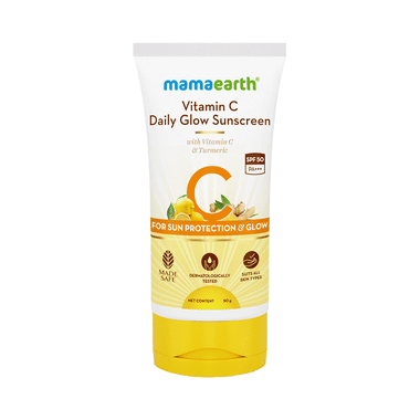 Mamaearth Vitamin C Daily Glow Sunscreen SPF 50 PA+++