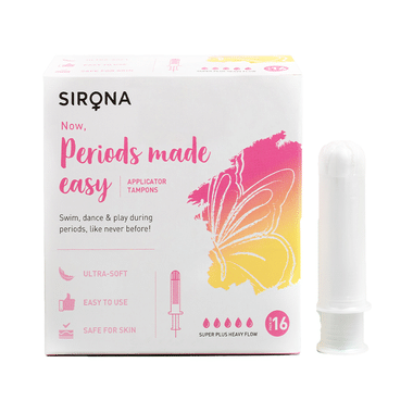 Sirona Premium Applicator Super Plus Heavy Flow Tampons