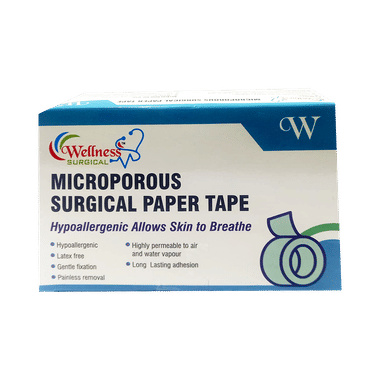 Wellness Surgical WSAP1 Microporous Paper Tape 1inch X 5m