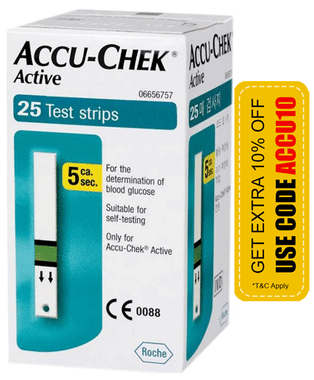 Accu-Chek Active Test Strip (Only Strips) | Diabetes Monitoring Devices