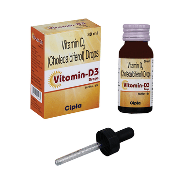 Vitomin-D3 Drop 30ml for Bone and Teeth Health