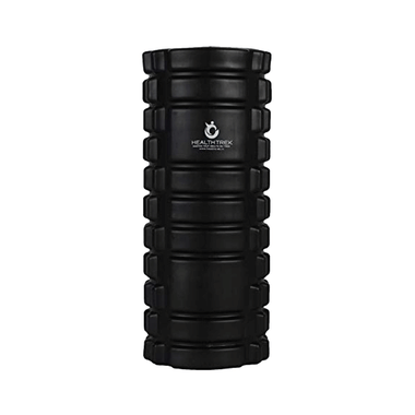 Healthtrek Yoga Foam Roller For Trigger Points (33 CM) Black
