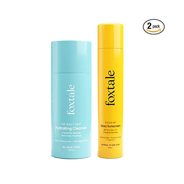 Foxtale Combo Pack of Hydrating Cleanser 100ml and Dewy Sunscreen 50ml