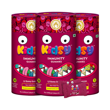 Mom & World Kidsy Immunity Gummies (30 Each) Strawberry