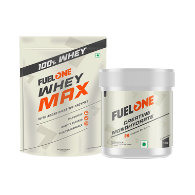 Fuel One Combo Pack Of Whey Max Mango Flavour (1 Kg) & Creatine Monohydrate (100gm)