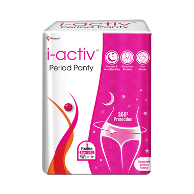 I-activ Period Panty | 360 Protection | Disposable Sanitary Panties Panty L-XL