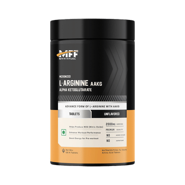 MyFitFuel L-Arginine AAKG Alpha-Ketoglutarate Micronized 2000mg Tablet