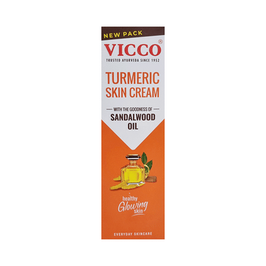 Vicco Turmeric Skin Cream With Sandalwood Oil | Ayurvedic Face Care