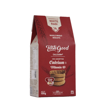 Taste Good Calcium & Vitamin D Whole Wheat Biscuit (100gm Each)