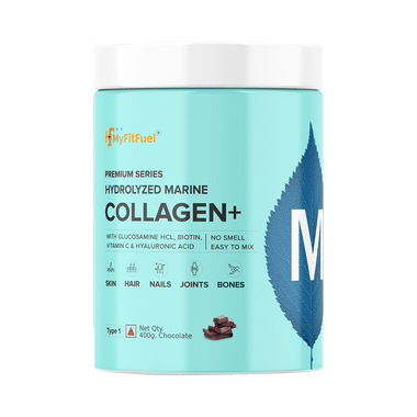 MyFitFuel Premium Series Hydrolyzed Marine Collagen+ with Glucosamine Chocolate