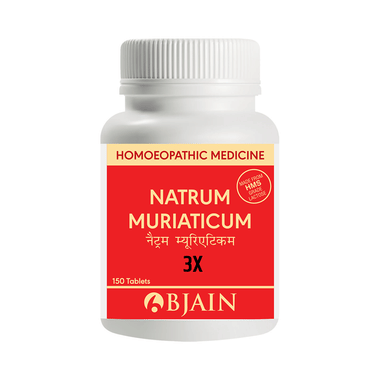 Bjain Natrum Muriaticum Biochemic Tablet 3X